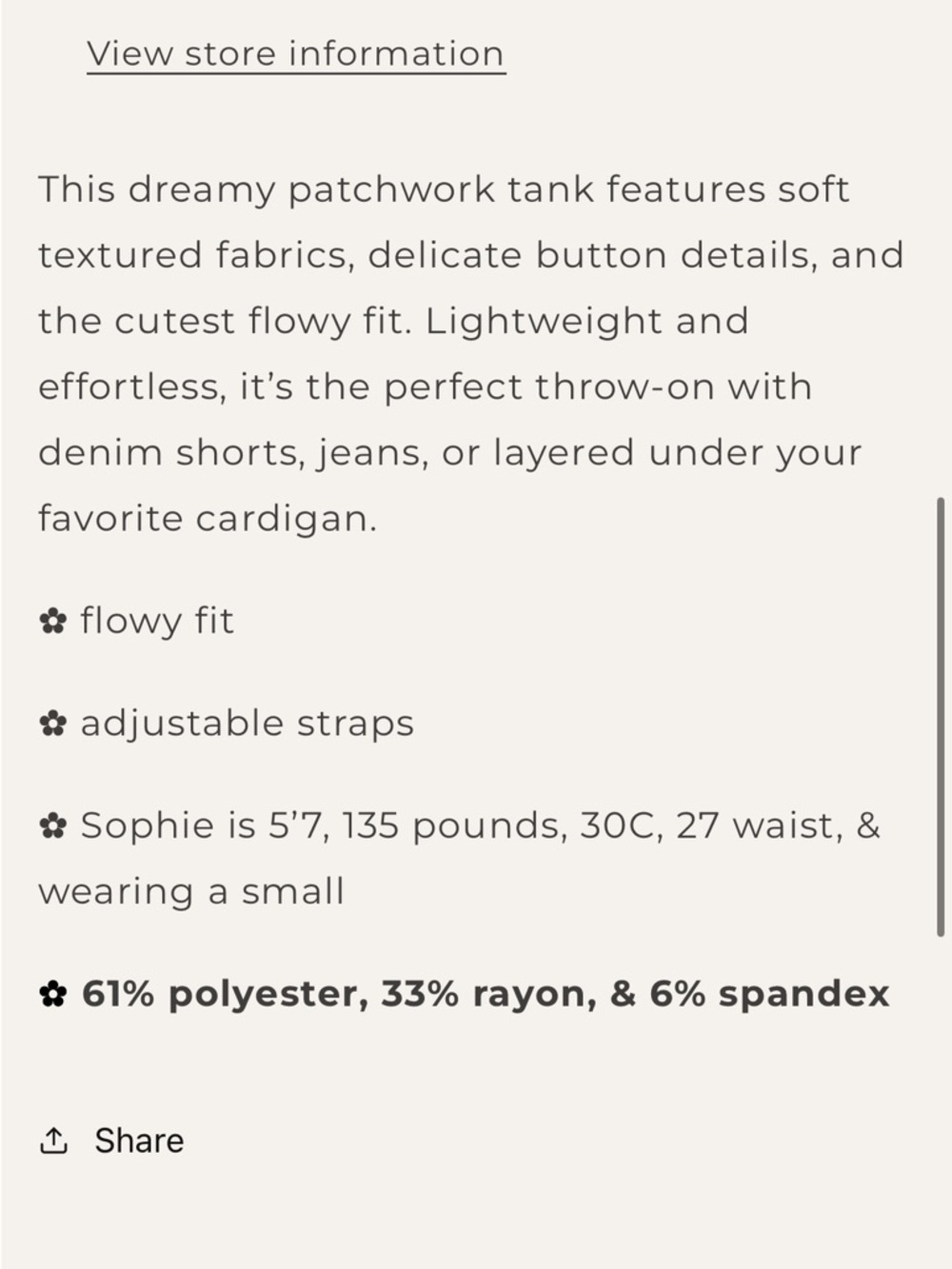 POL Green Patchwork Tank Top - Picture 3 of 3
